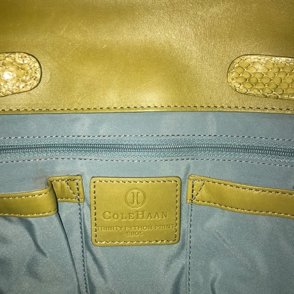 I’m selling 2 cole Haan snakeskin hand bags - Picture 3 of 6